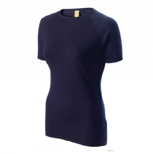 Findra Route merino t-shirt in navy