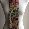 Shaped to tie 100% cotton stock - Indian paisley fern purple