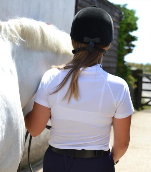 DVR Equestrian Santos show shirt in white