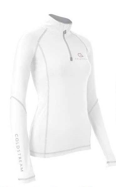 Coldstream Lennel baselayer in white/light grey