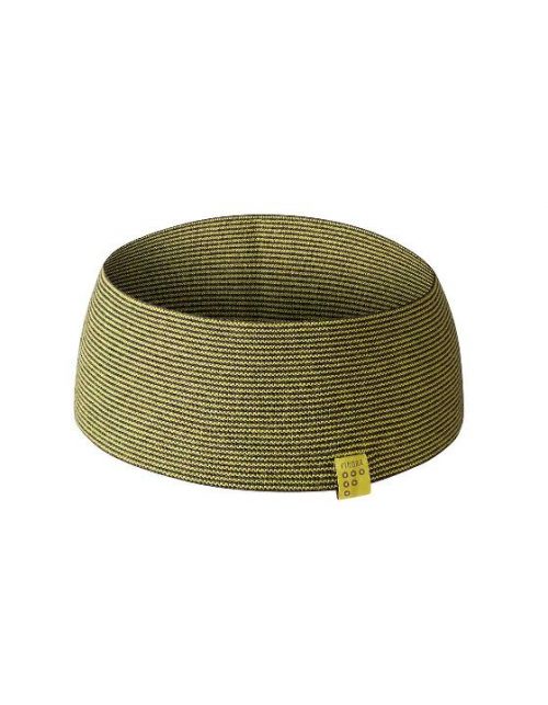 Findra Betty stripe head band in charcoal/pollen