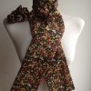 Shaped to tie Liberty tana lawn stock and scrunchie - Wiltshire winter