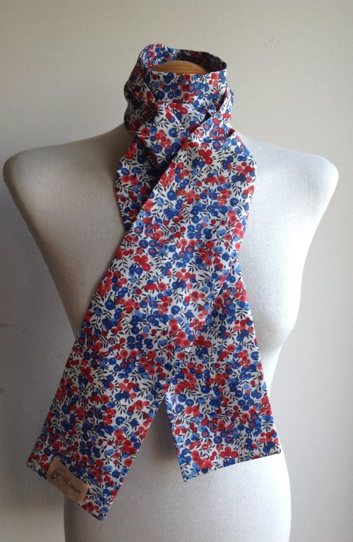 Shaped to tie Liberty tana lawn stock - Wiltshire blue/red