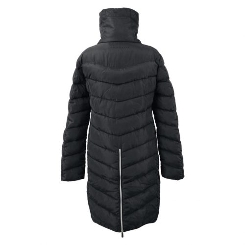Coldstream Kimmerston long quilted coat in charcoal