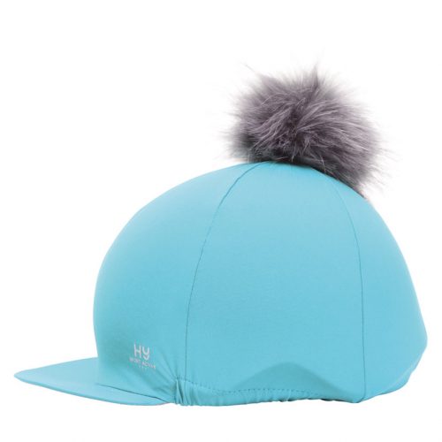 Hy Sport Active hat silk with interchangeable pom pom in sky blue