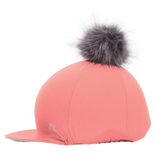 Hy Sport Active hat silk with interchangeable pom pom in coral rose