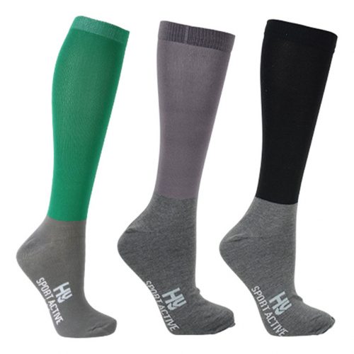 Hy Sport Active pack of 3 socks Emerald green