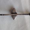 Art Deco sterling silver and cat's eye butterfly wing stock pin
