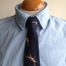 100% cotton poplin neck tie -Gallop navy