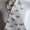 Shaped to tie 100% cotton riding stock - Gallop Cream