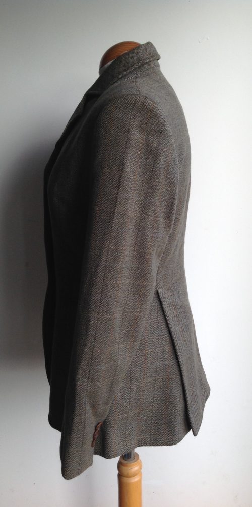 Barbour olive tweed hacking jacket size 12 - Image 2