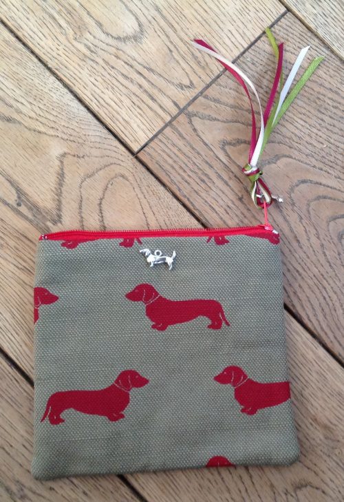 Coin purse - Emily Bond Red Daschunds - Image 2