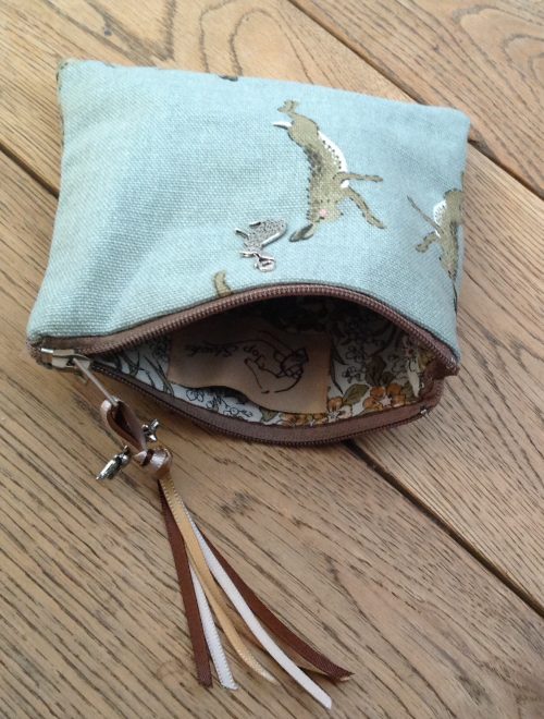 Coin purse - Sophie Allport Boxing Hares